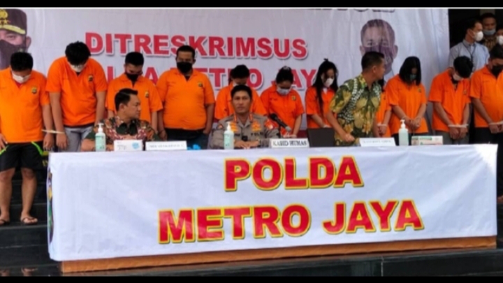 Ditreskrimsus Polda Metro Jaya Tangkap Belasan Debt Collector