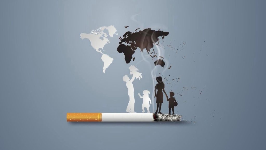 Ilustrasi Sebatang Rokok Mempengaruhi Bahaya Dalam Kehidupan Di Lingkungan Keluarga