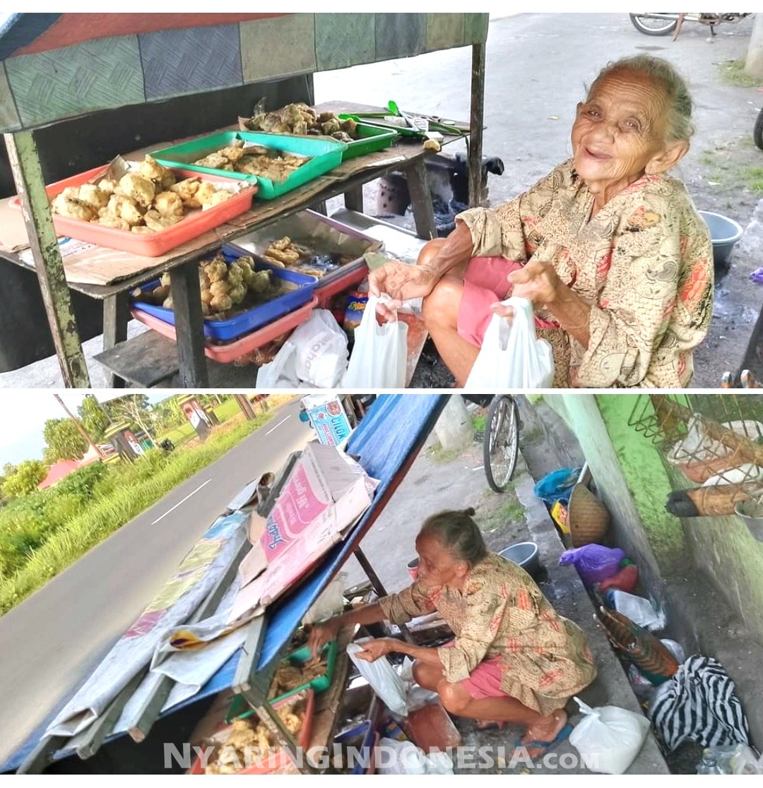 Meski sudah melewati usia senja, kelezatan gorengannya tak pernah berkurang