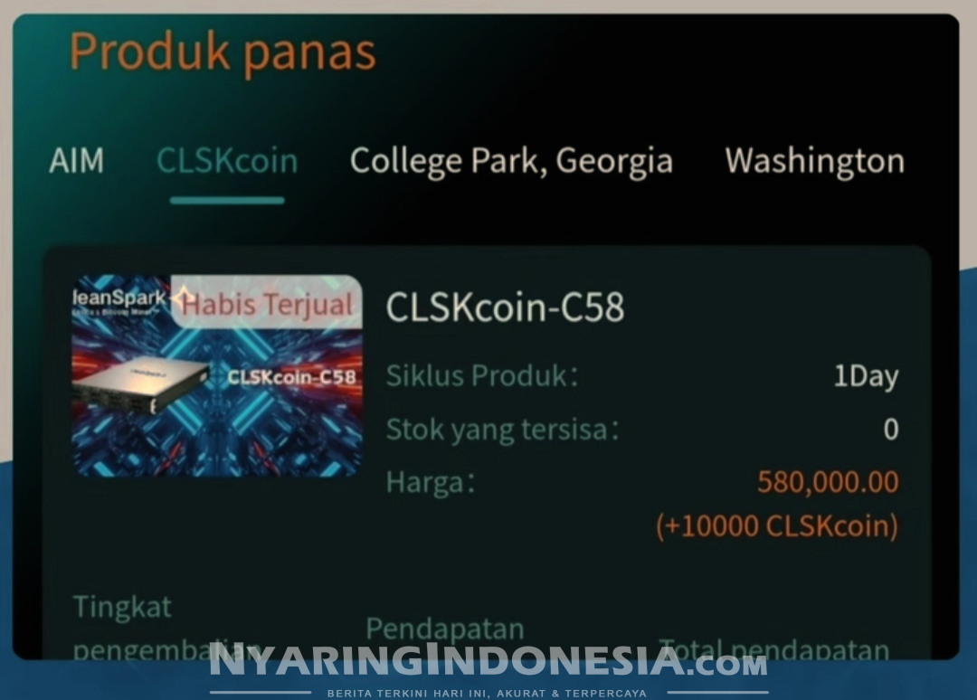 Hati-hati!!! aplikasi Cleanspark (CLSK) yang kini terbukti Scam