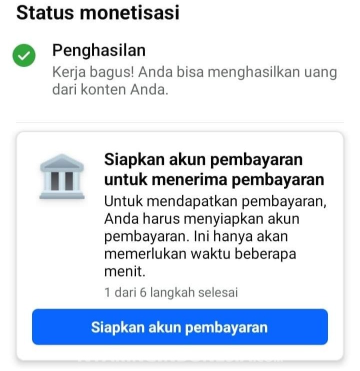 Akun Pembayaran Facebook Pro