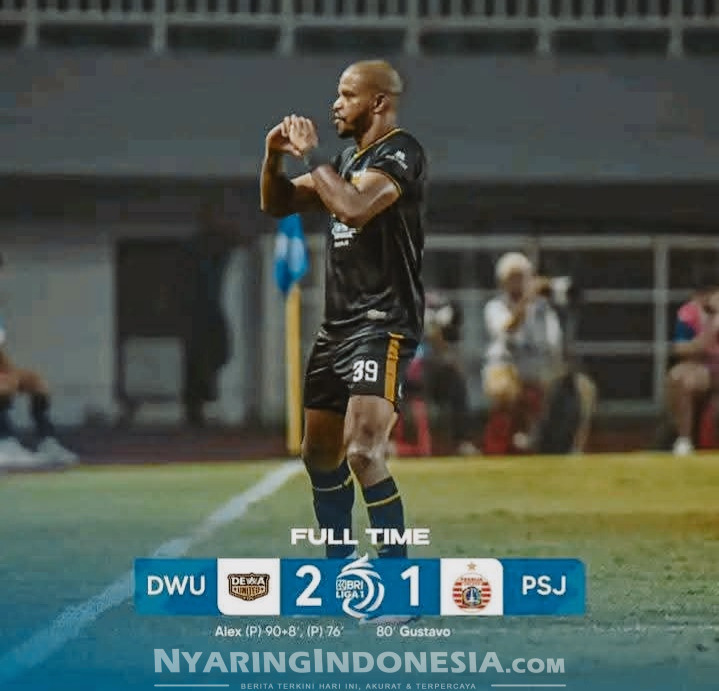 𝙁𝙪𝙡𝙡𝙩𝙞𝙢𝙚‼️ Tiga poin jadi milik Dewa United! Persija harus mengakui keunggulan tuan rumah dengan skor 2-1. (BRI Liga 1-2024/25)
